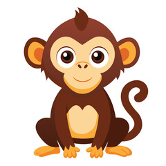 monkey vector image on white background