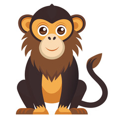 monkey vector image on white background