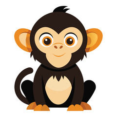 monkey vector image on white background