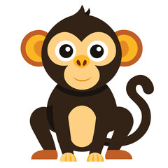 Fototapeta premium monkey vector image on white background