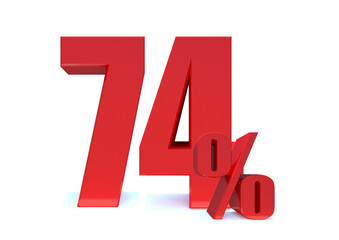 74 Percent off 3d Sign on White Background, Special Offer 74% Discount Tag, Sale Up to 74 Percent Off,big offer, Sale, Special Offer Label, Sticker, Tag, Banner, Advertising, offer ... See More 