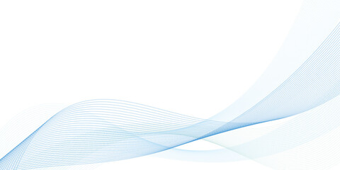 曲線　波模様　背景　青　ベクター　ブレンド
