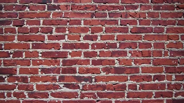 Brick wall texture in urban setting highlights building materials and architecture in modern design