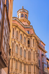 Old picturesque house with a tower in Palma de Mallorca
