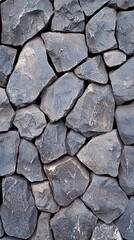 Fototapeta premium Dark Gray and Blueish Irregular Stone Wall Texture