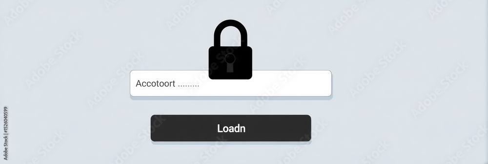 Aufkleber Fake Login Prompt Simulating Banking Security With Misleading Design Elements and Open Fields