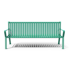 Green Colour Bench Isolated on Transparent Background