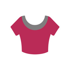 crop top vector art illustration