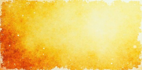 Elegant distressed yellow-orange Christmas backdrop; watercolor texture, vintage grunge , autumn, stain