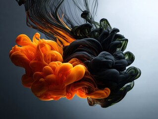 Abstract ink swirl