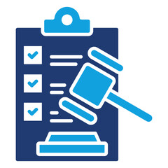 Compliance Flat Blue Icon