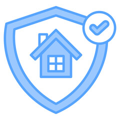 Home Insurance Blue Icon