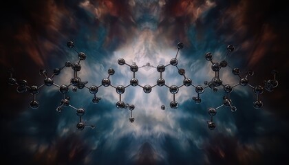Molecular structure in cosmic clouds