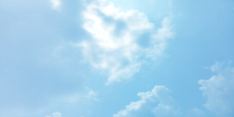 sunny sky blue light watercolor background. Aquarelle painting brush effect card paper textured canvas cloudy smoke space for text, entertaining card, template. aquamarine color graphics illustration