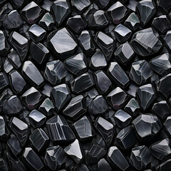 Obraz premium Seamless Polished Black Tourmaline Texture 