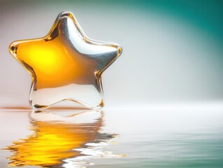 Star reflection on water