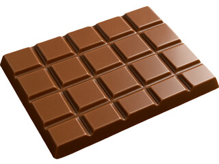 A big, shiny dark chocolate bar.