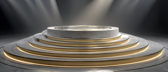 Modern tiered podium