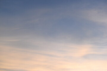 beautiful golden sky and white cloud background in springtime