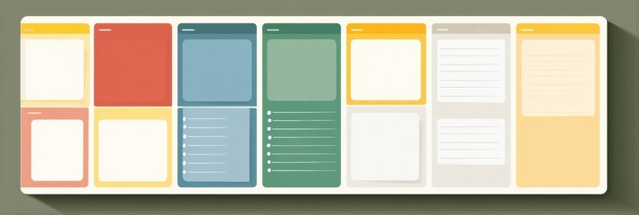 Daily School Planner Layout Infographic, Organized and Editable for Effective Time Management and Planning Tasks Throughout the Day