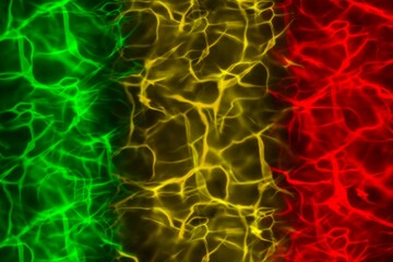 Reggae Jamaica rasta grunge green yellow red background