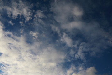 Obraz premium Summer blue sky cloud gradient light white background. Beauty clear cloudy in sunshine calm bright winter air bacground. Gloomy vivid cyan landscape in environment day horizon skyline view spring wind