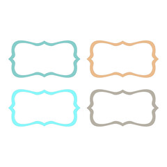 Wedding Stylish Romance Ornamental Tags Collection
