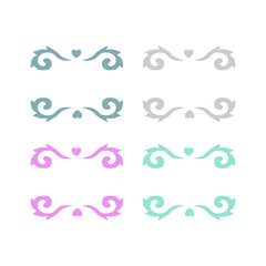 Wedding Stylish Romance Ornamental Tags Collection
