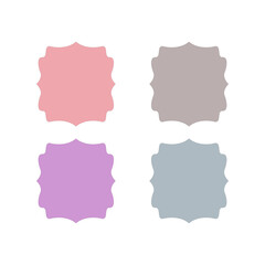 Wedding Stylish Romance Ornamental Tags Collection
