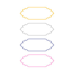 Wedding Stylish Romance Ornamental Tags Collection
