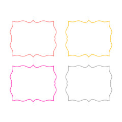 Wedding Stylish Romance Ornamental Tags Collection
