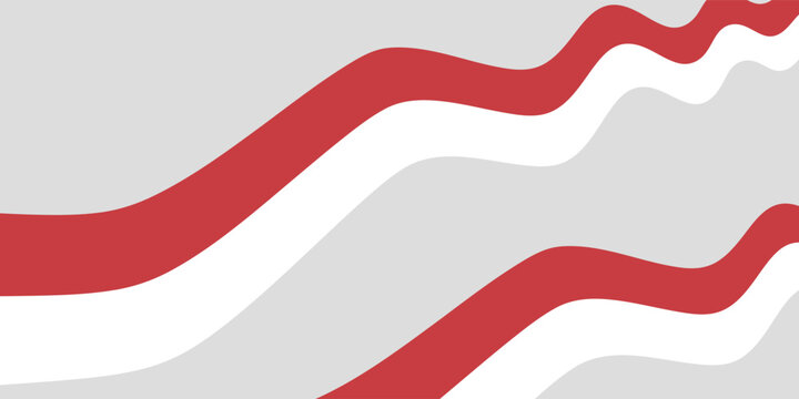 Red and white Indonesian flag. Independence day of Indonesia background. 17th August Holiday celebration illustration. For poster, banner, or social media template.