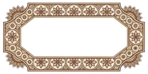 black and white floral ornament frame and Eslimi Tazhib Iranian Art Design Text Box Text Input Area Floral Vector Old Vintage Art