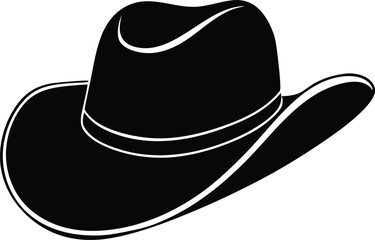 cowboy hat and gloves