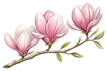 pink magnolia flower