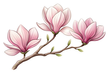 Obraz premium pink magnolia flower