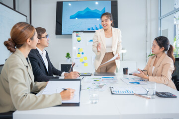 Laptop, Teamwork and Businessman in Meeting to Plan, New Project, Collaboration in Office