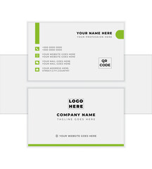 modern & creative business card, name card,horizontal simple clean template vector design, layout in rectangle size.
