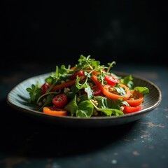 Fresh keto salad for a fitness lifestyle