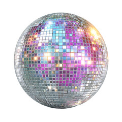 Disco Ball Mirror Ball Shiny Purple Pink Silver Nightclub Party Celebration Festive Decoration Reflective Light Discotheque Glamorous Sparkling Elegant Design Bright Iridescent 