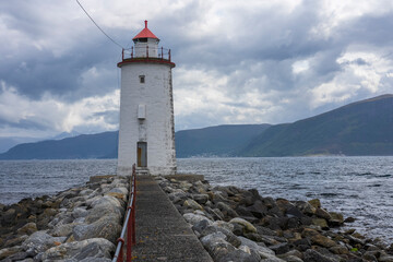 Høgsteinen lighthouse, Godøy, Giske, More og Romsdal, Norway