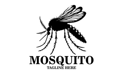 mosquito icon. mosquito vector isolated on white, mosquito logo background and this mosquito is very dangerous can cause dengue fever
