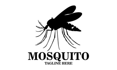 mosquito icon. mosquito vector isolated on white, mosquito logo background and this mosquito is very dangerous can cause dengue fever
