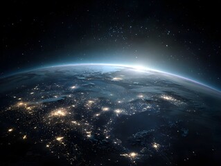 planet earth in space