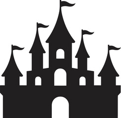 halloween castle vector illustration