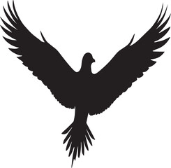 Obraz premium Spreading Wings Bird Silhouette