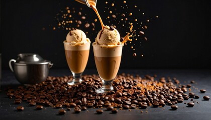 Coffee Ice Cream. Ice cream flavored with coffee or espresso, often slightly bitter and sweet.
