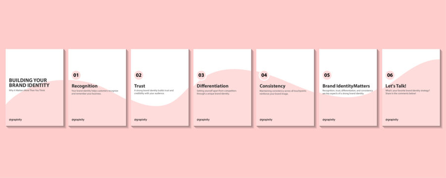 Carousel Design Template, Instagram and LinkedIn post Business Template.