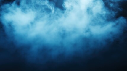 Ethereal dry ice mist blending with gradient light, evoking a serene and mysterious ambiance