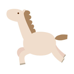 シンプルな可愛い馬のイラスト